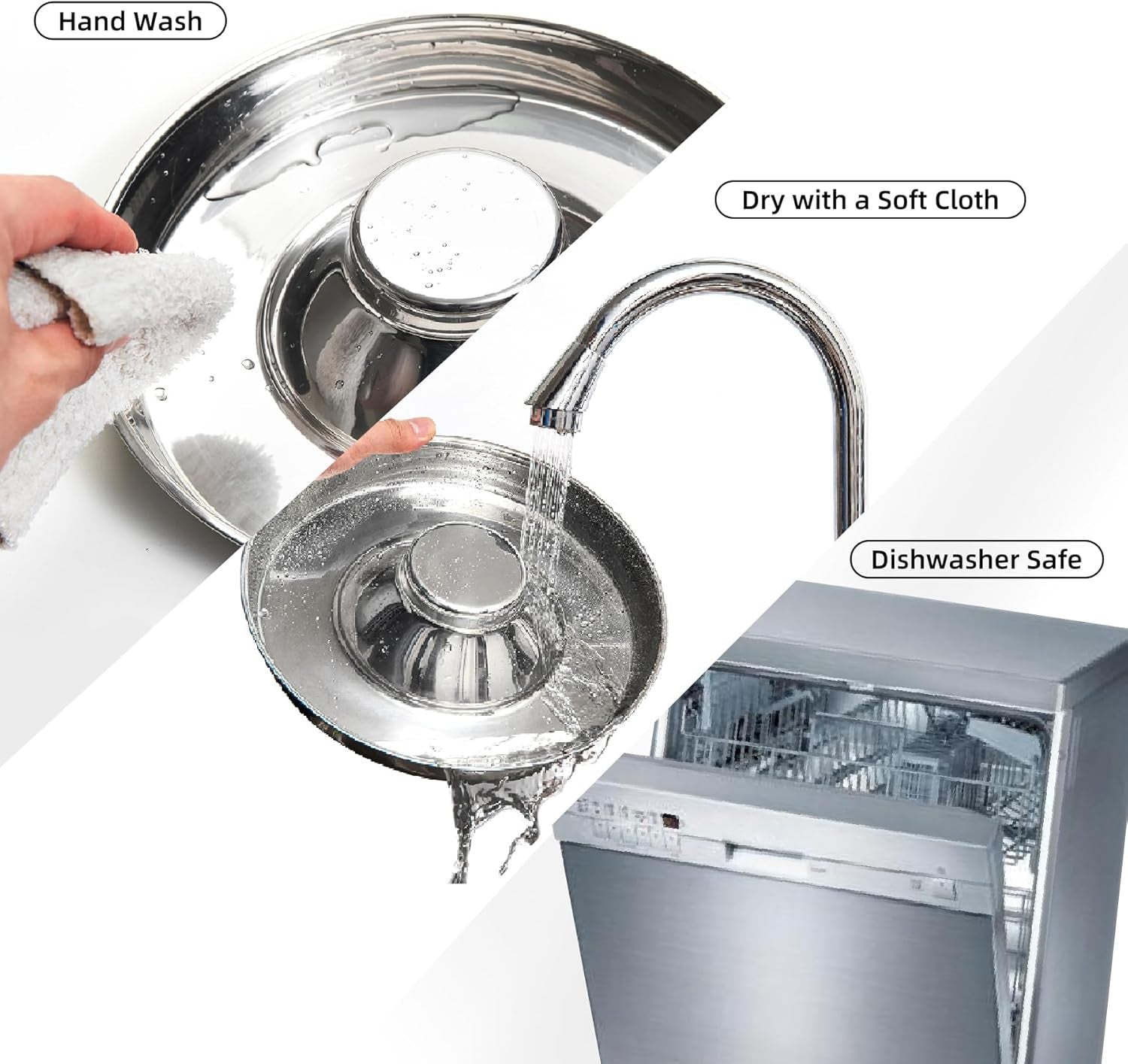 2 Pack Stainless Steel Puppy Bowls, Puppy Feeder for Multiple Pets, Dog Food and Water Bowl, Food Feeding Weaning for Small Medium Large Dogs, Pets