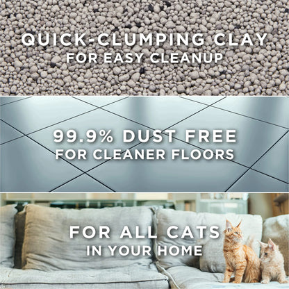 Purina  Free and Clean Clumping Cat Litter, Unscented, 20 Lb Jug